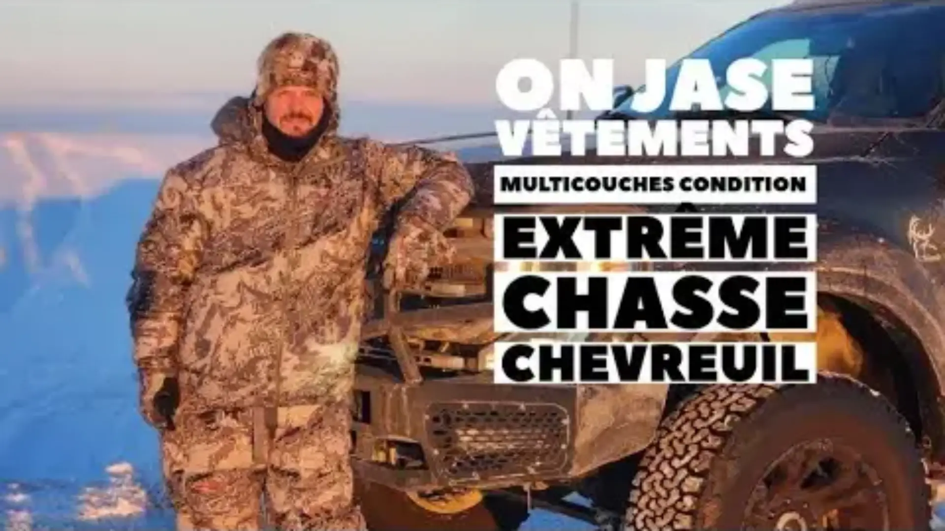 11 Nov#942 Steph Monette ON JASE chasse chevreuil  à condition extrême, les multicouches en vêtement