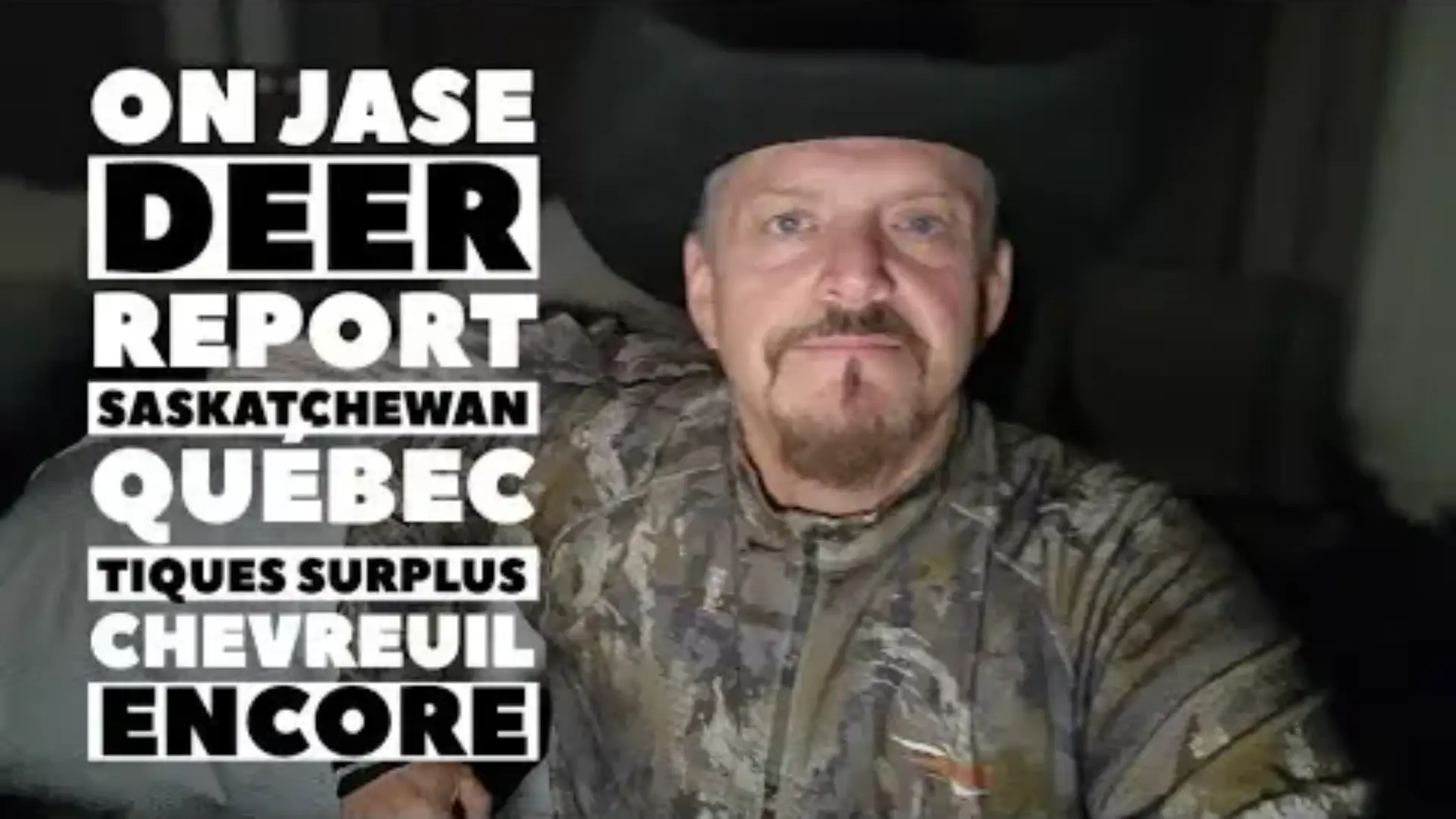 9 nov#940 ON JASE Steph Monette Deer Report Québec Saskatchewan, tiques, surpopulation chevreuils