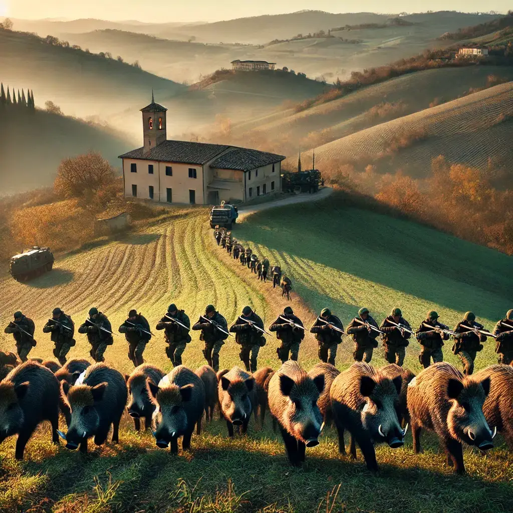 L’Italie Envoie l’Armée pour Réguler les Sangliers: