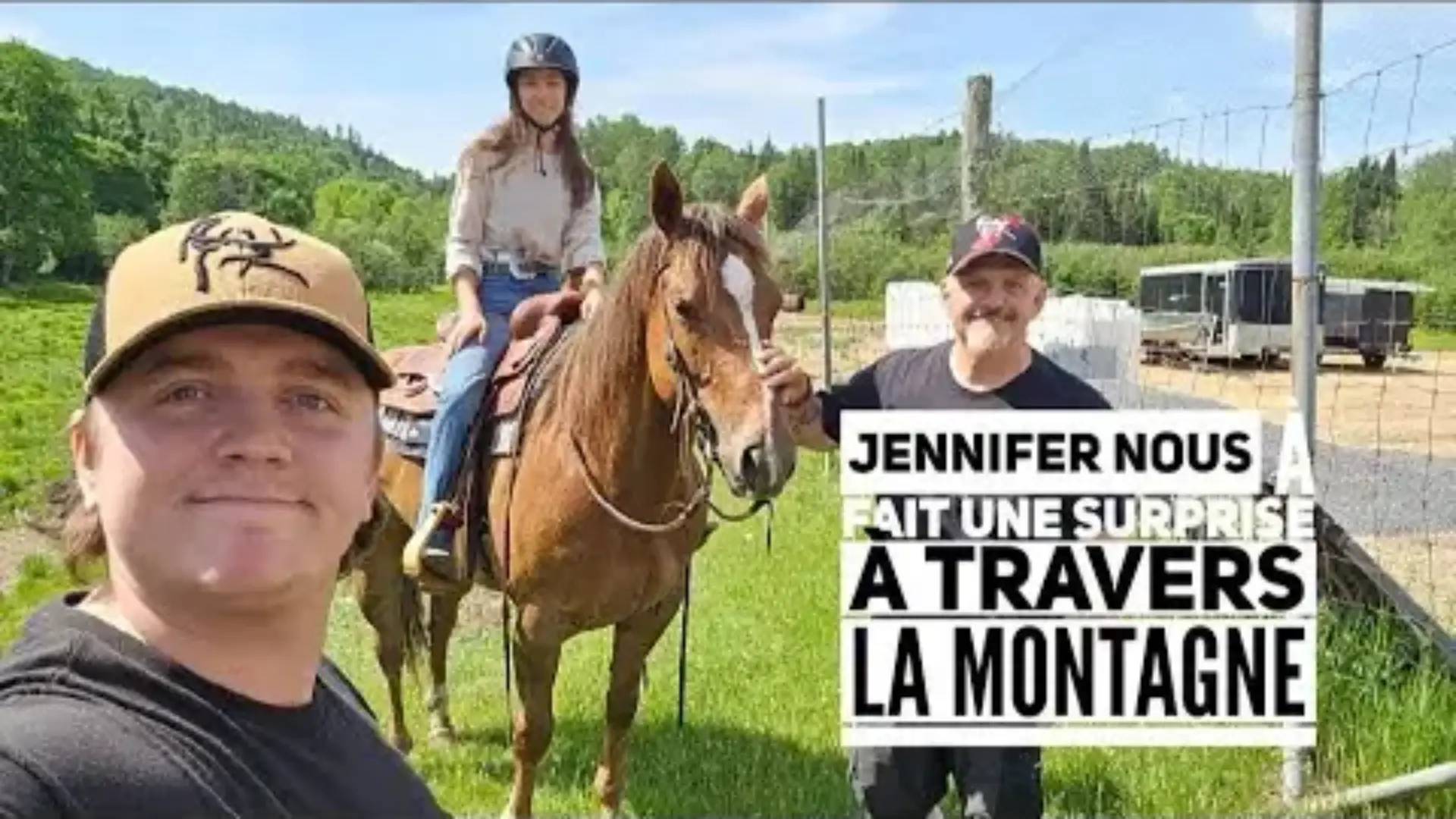 Jennifer nous à fait une surprise à travers la montagne