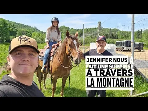 Jennifer nous à fait une surprise à travers la montagne