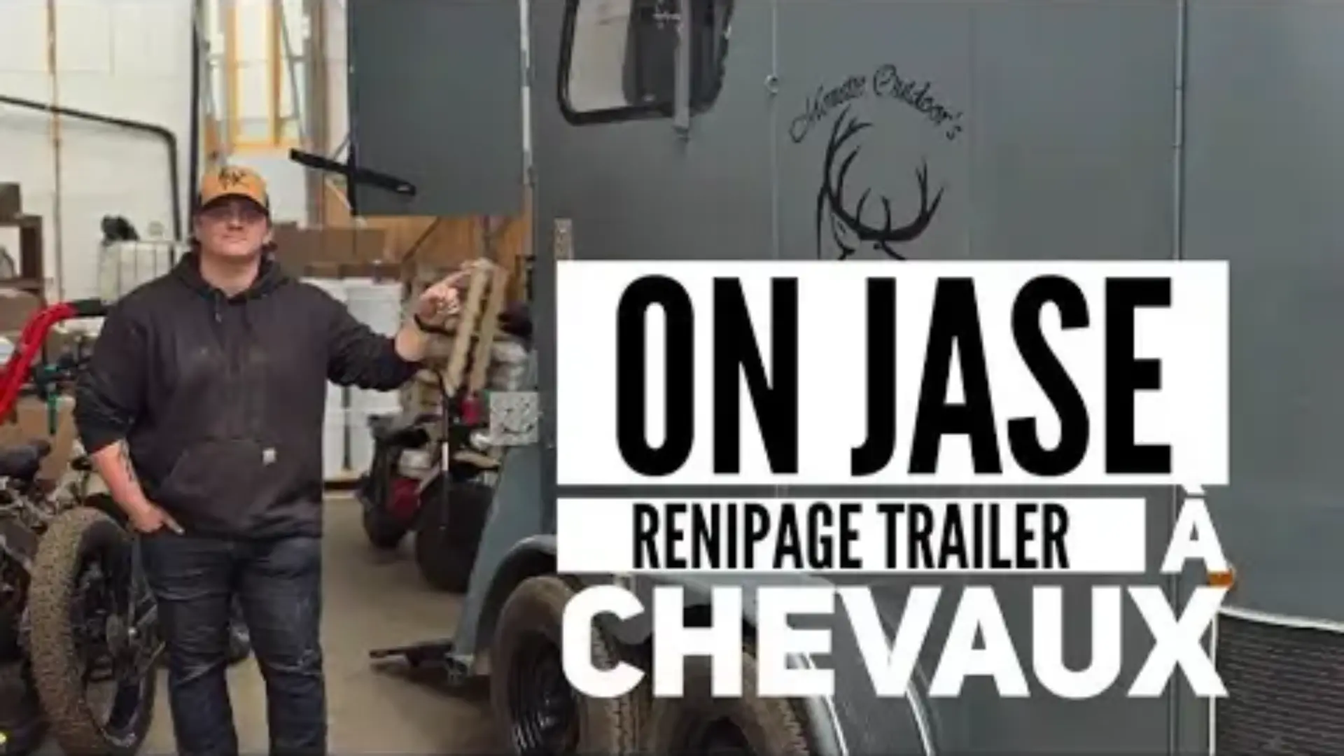 ON JASE Restoration du trailer à chevaux de Yan