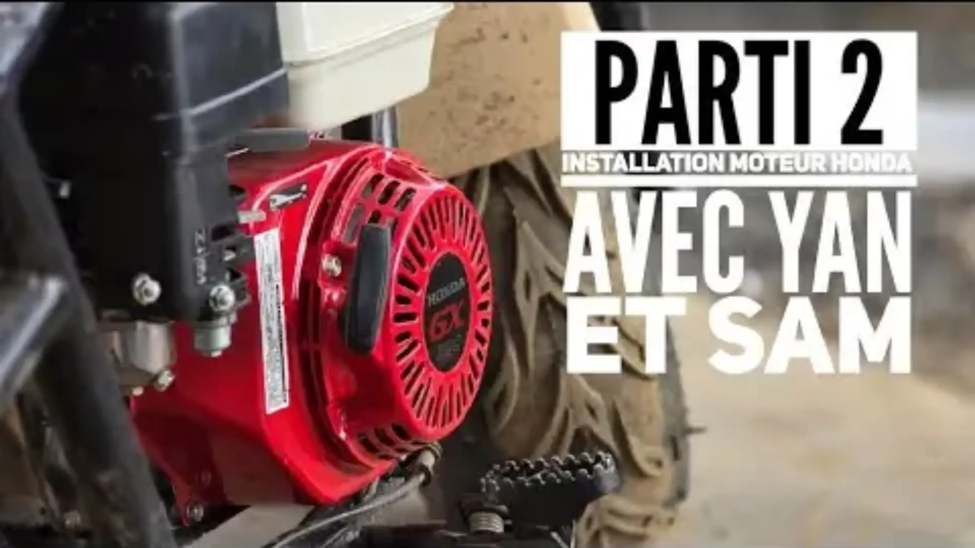 Parti 2 installation du Moteur Honda sur la Moto Baja