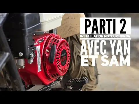 Parti 2 installation du Moteur Honda sur la Moto Baja