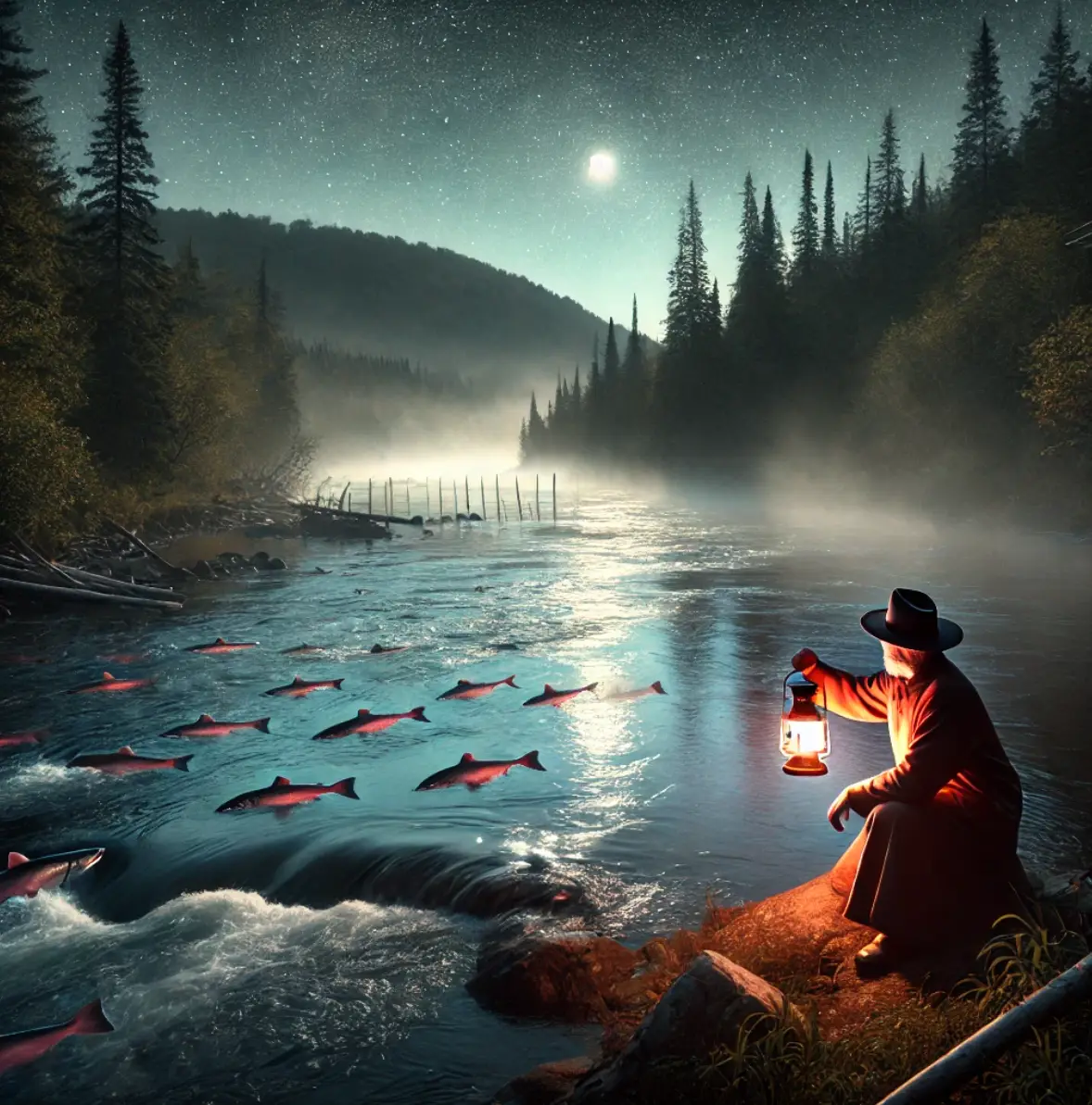 Le Dernier Métier: Gardien de Nuit des Saumons à la Rivière Causapscal